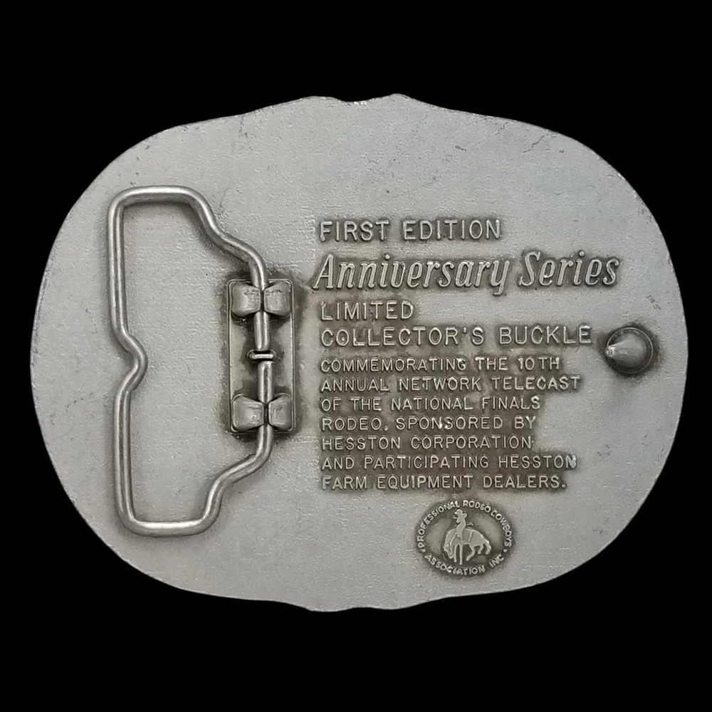 NFR HESSTON 25th Anniversary Series Rodeo Belt Buckle Limited Edition 1959‎ 1983